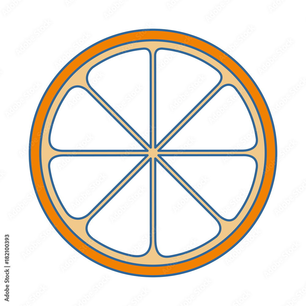 orange sliced isolated icon vector illustration design orange sliced isolated icon vector illustration design