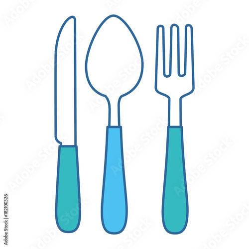 cutlery set isolated icon vector illustration design