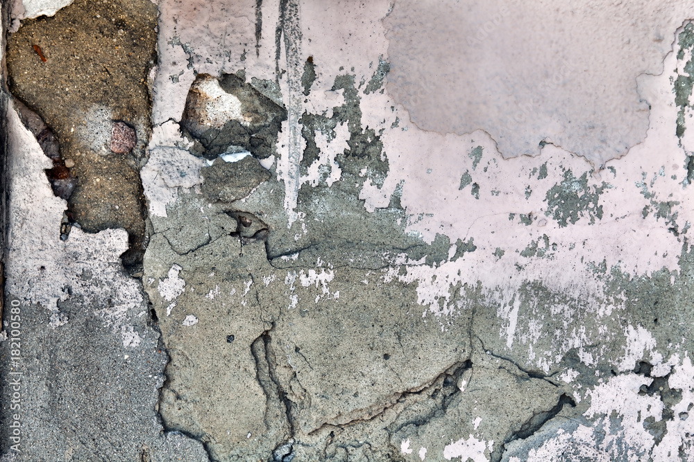 Old wall background wall with peeling paint surface Old wall background wall with peeling paint surface