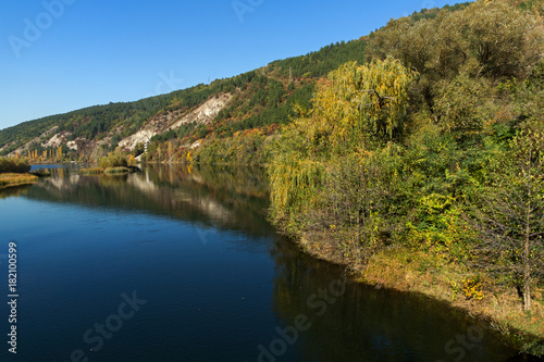 Autumn Landscape of Iskar River near Pancharevo lake, Sofia city Region, Bulgaria © Stoyan Haytov