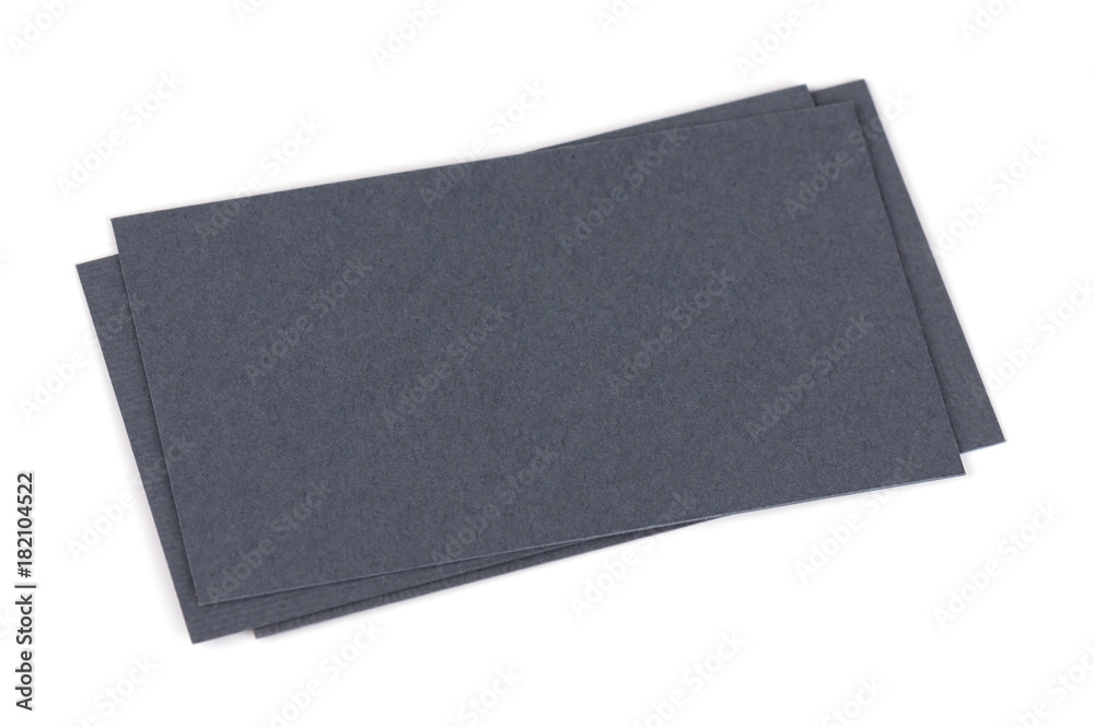 Mock up of blank business cards fan stack. Identity design, corporate templates, company style, blank business cards isolated on white background.