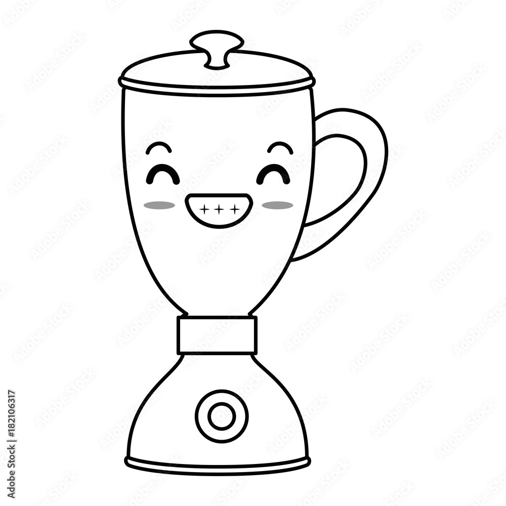 blender electric kawaii character vector illustration design blender electric kawaii character vector illustration design
