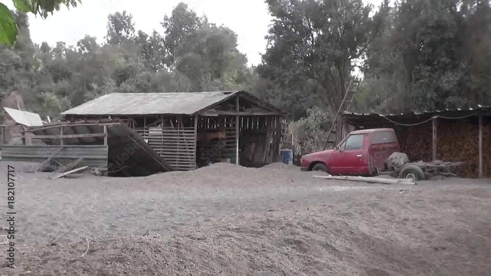 custom made wallpaper toronto digitalA landscape of ashes after Calbuco volcano eruption in Ensenada, Puerto Montt, Chile.