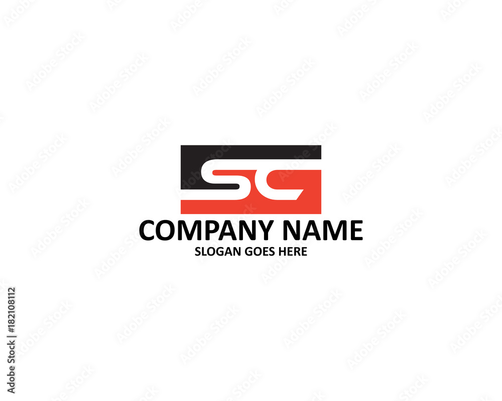 Fototapeta premium sc letter logo