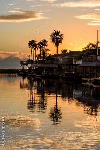 GalvestonCanalSunset