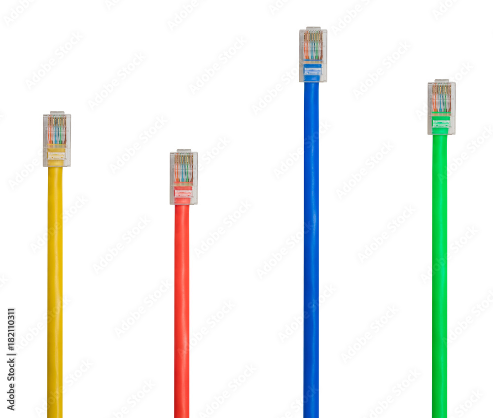 Arrangement of isolated cat5 cables to illustrate net neutrality Arrangement of isolated cat5 cables to illustrate net neutrality