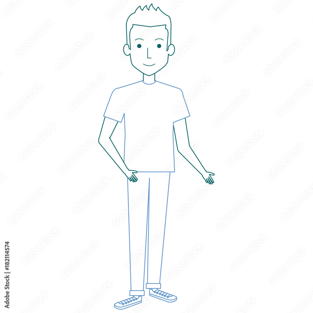 young man avatar character vector illustration design young man avatar character vector illustration design