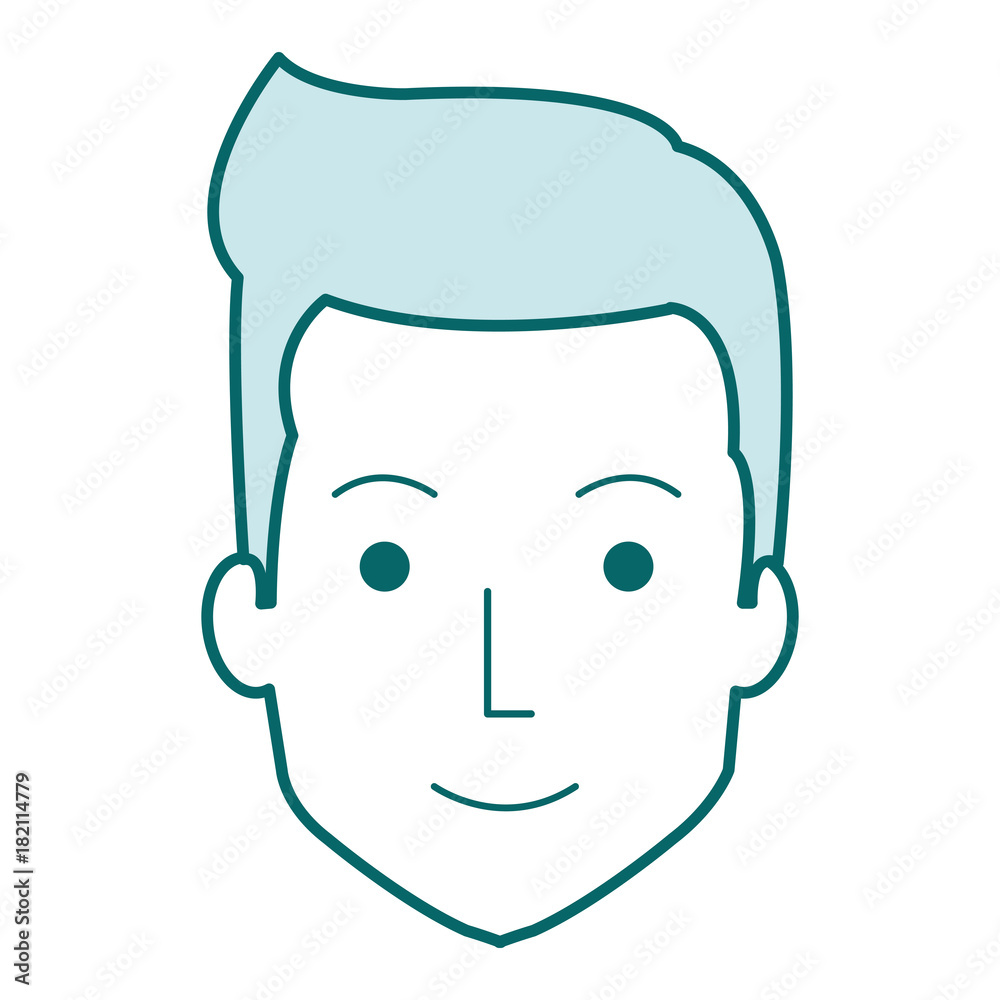 young man head avatar character vector illustration design young man head avatar character vector illustration design