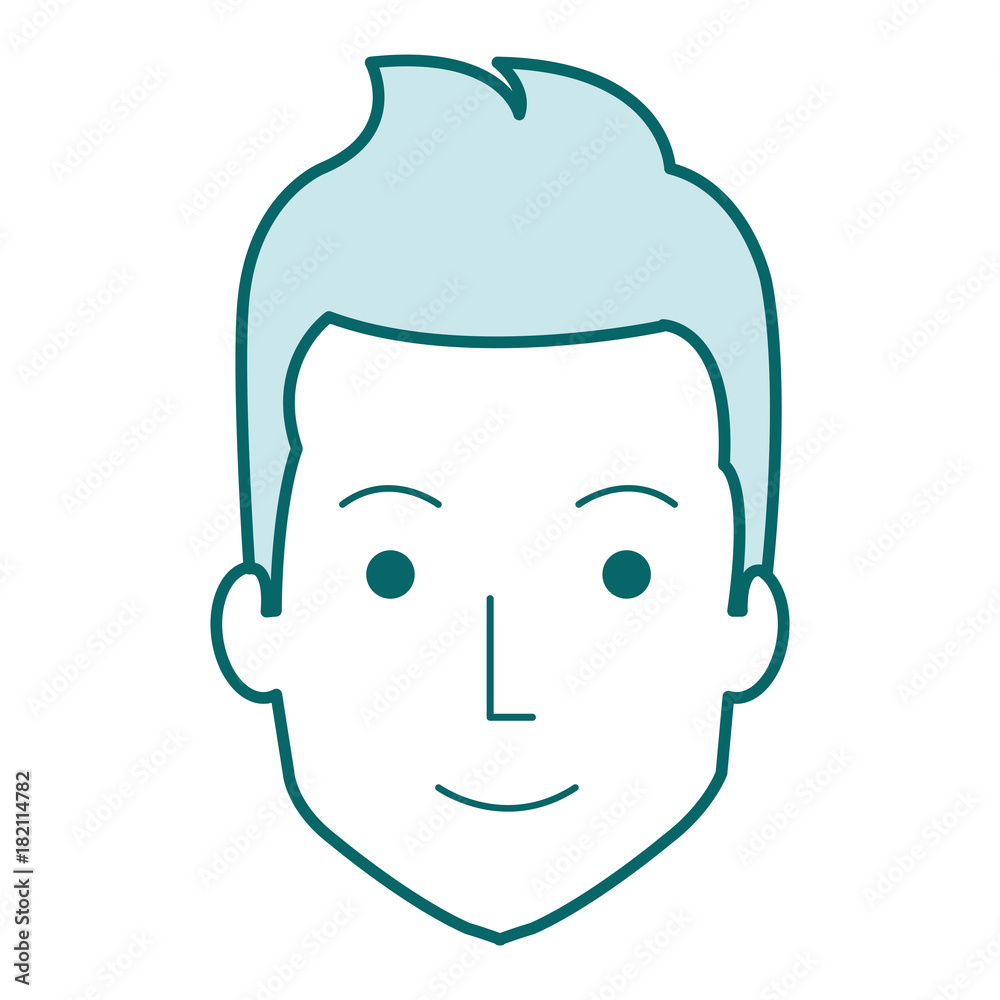 young man head avatar character vector illustration design young man head avatar character vector illustration design