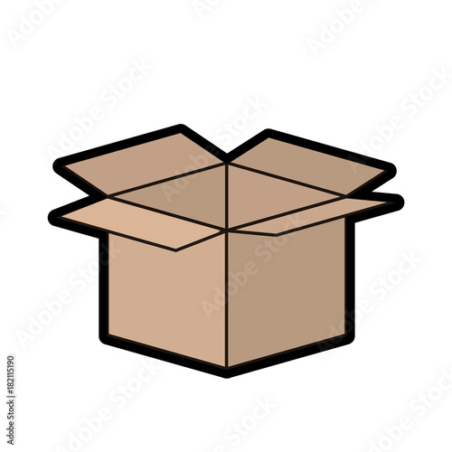 opened cardbox icon image