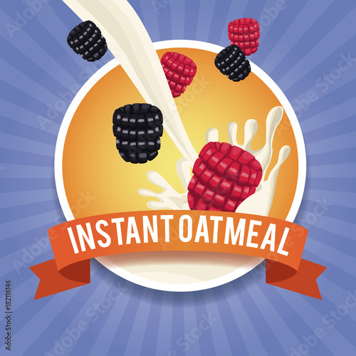 Instant oatmeal label