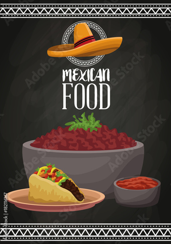 Mexican food brochure