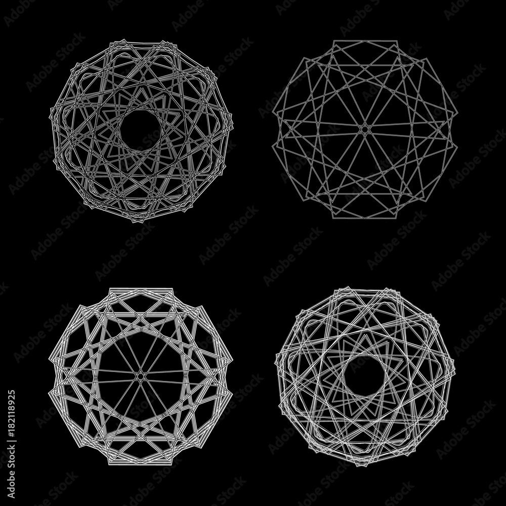 Holiday patterns of stars of snowflakes and flowers for gifts Holiday patterns of stars of snowflakes and flowers for gifts