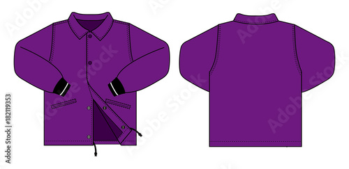 Illustration of men's jacket (purple) 