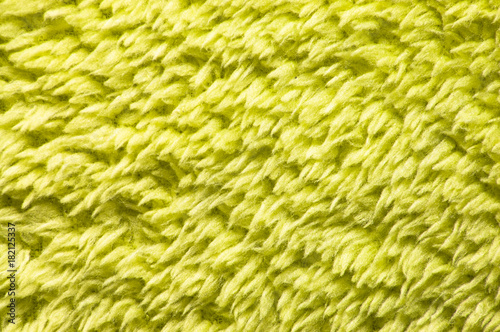 Green plush or wool texture