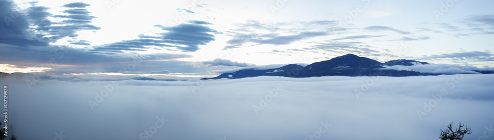 Pano over the clouds.