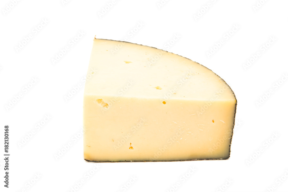 piece of dutch cheese isolated piece of dutch cheese isolated