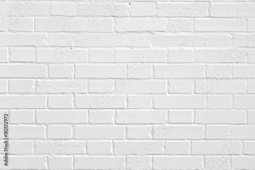 Brick white wall