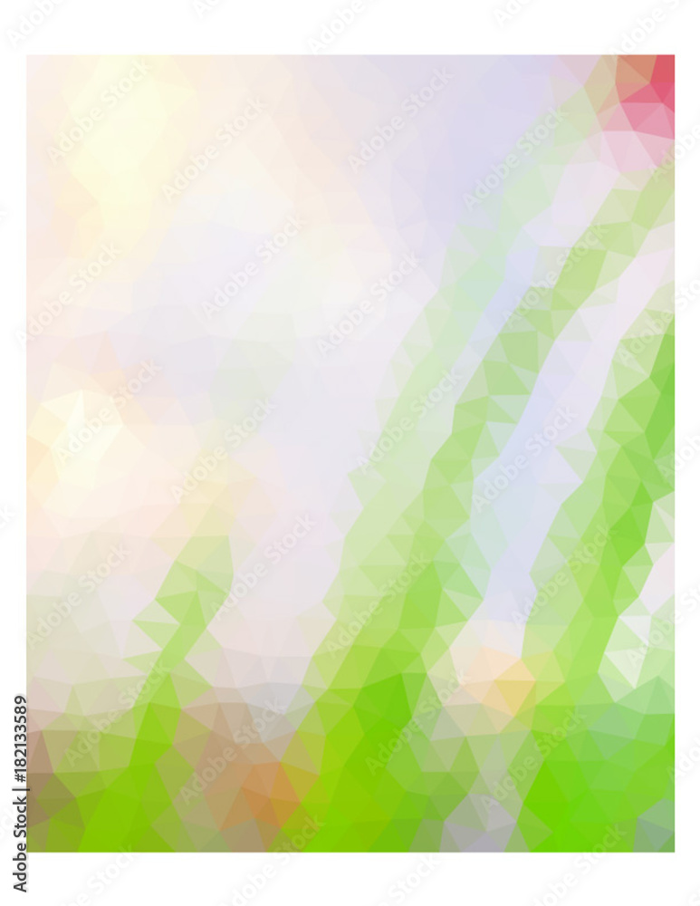 Multicolor white and green triangles. Multicolor white and green triangles.