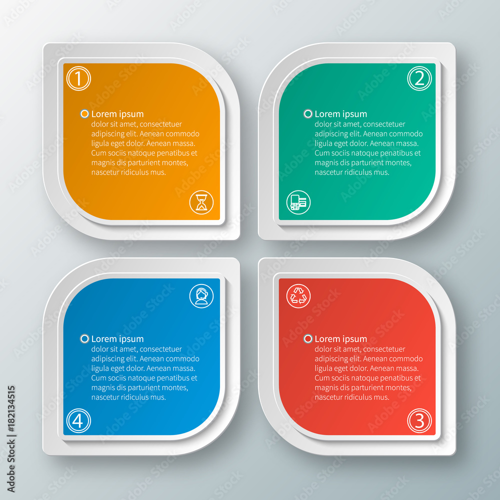 Abstract 3D Paper Infographics Abstract 3D Paper Infographics