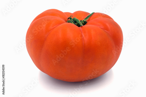 Big red Raf tomato from Almeria isolated on white background