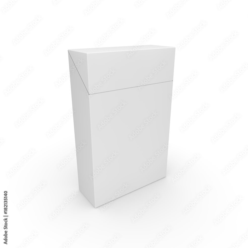 Empty pack for traditional cigarettes. Rod designer