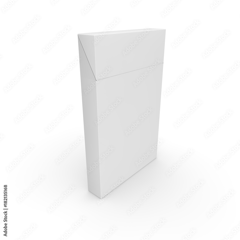 Empty pack for slim cigarettes. Rod designer