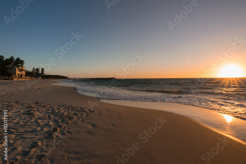 Cottelsoe Beach Sunset, Perth Western Australia photo