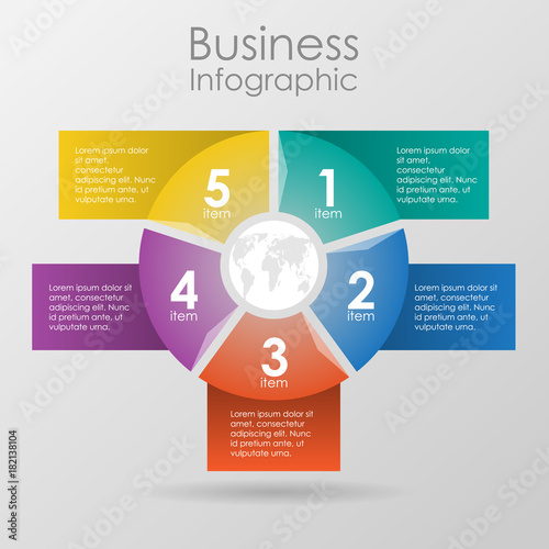 Photos Infographic design for use in marketing for the layout of the workflow, presentation, diagram, annual report