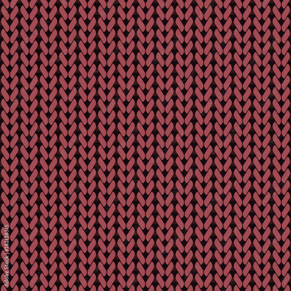 Red seamless pattern of knitting. Red seamless pattern of knitting.