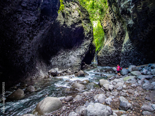 Bras de la Plaine river in La Reunion island