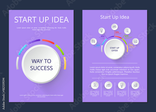 Start Up Idea Way to Success Vector Illustration