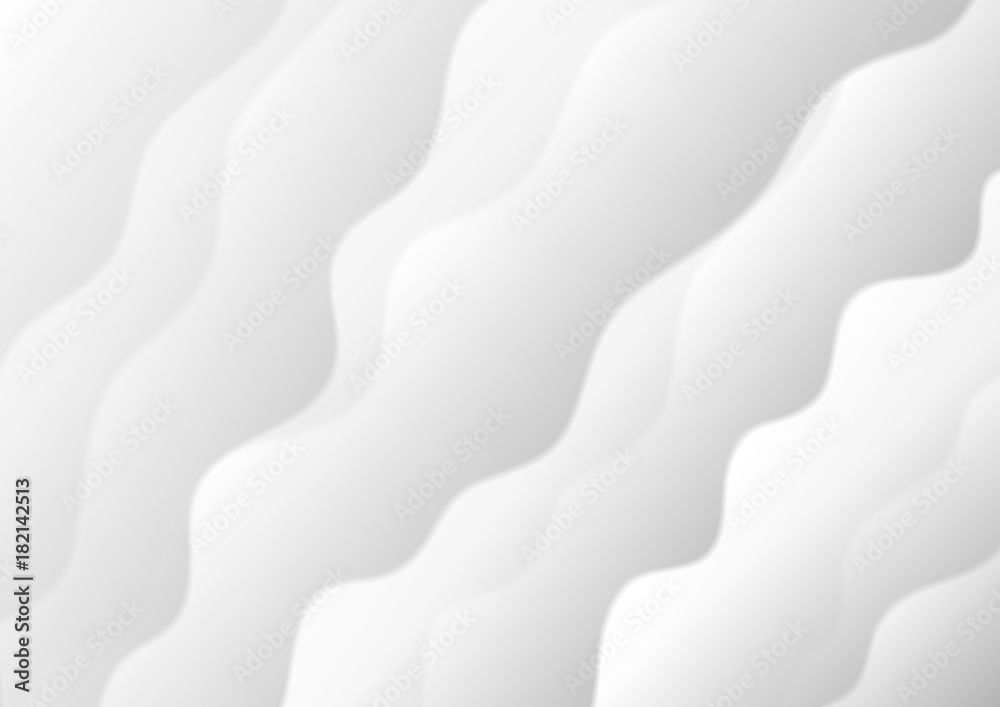 Abstract white and grey soft waves background Abstract white and grey soft waves background