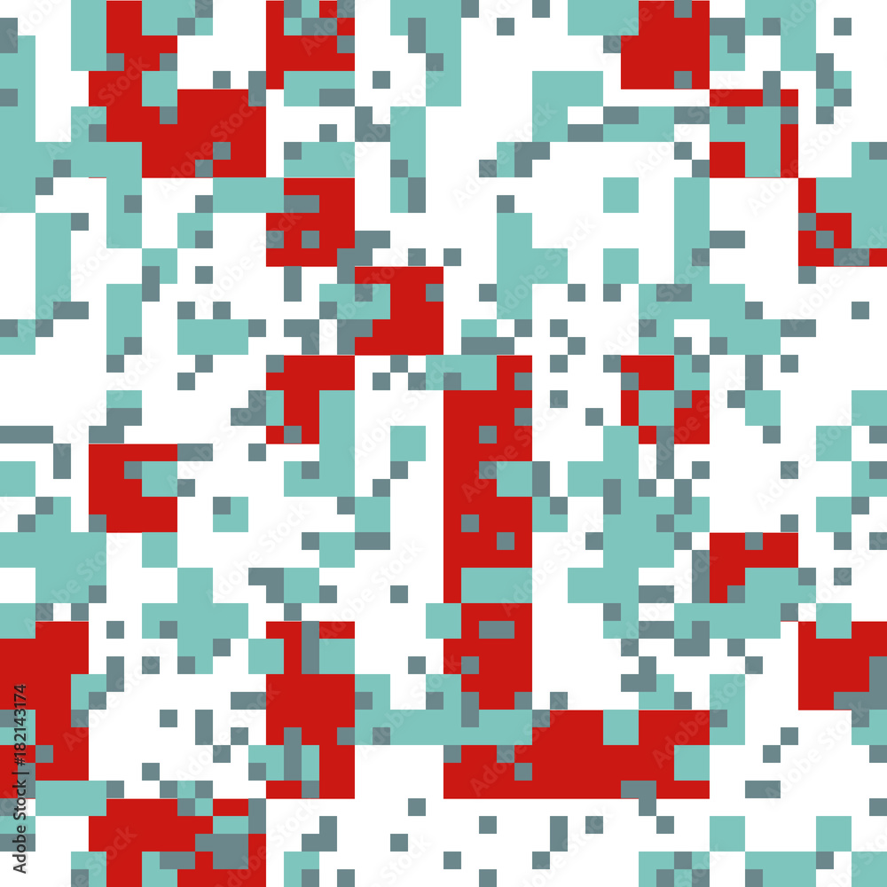 Fototapeta premium Knitted Christmas Abstract Square Pattern