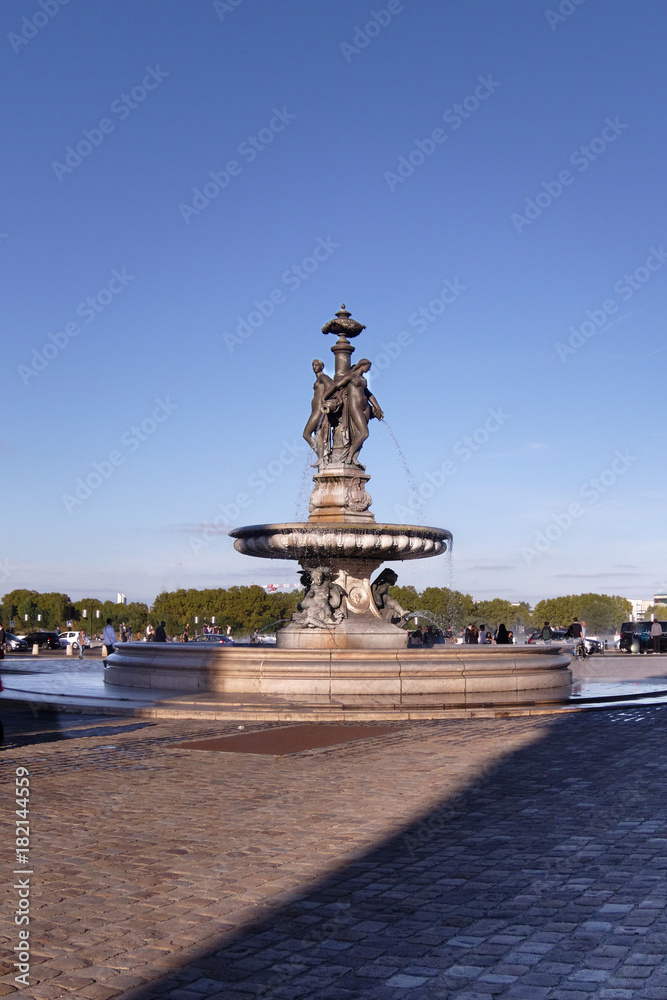 Three Graces Statue - Place de la Bourse - Bordeaux - France