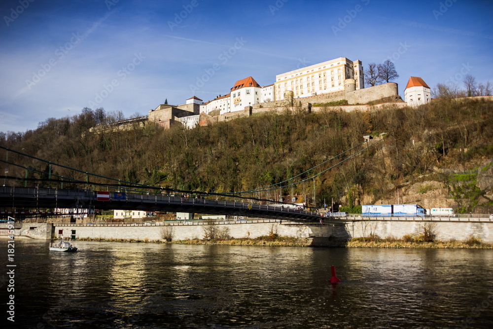 Obraz premium Veste Oberhaus is a fortress that was founded in 1219, Passau, Germany