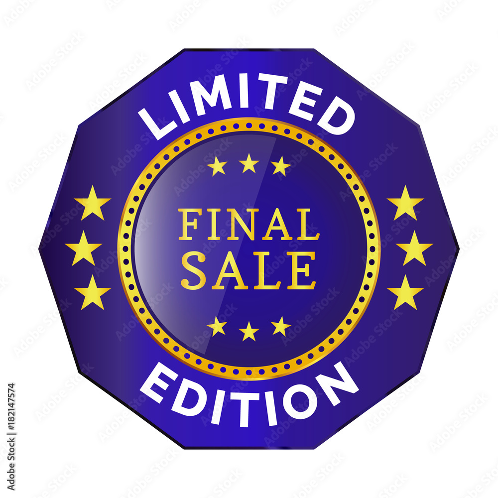 Naklejka premium limited edition badge