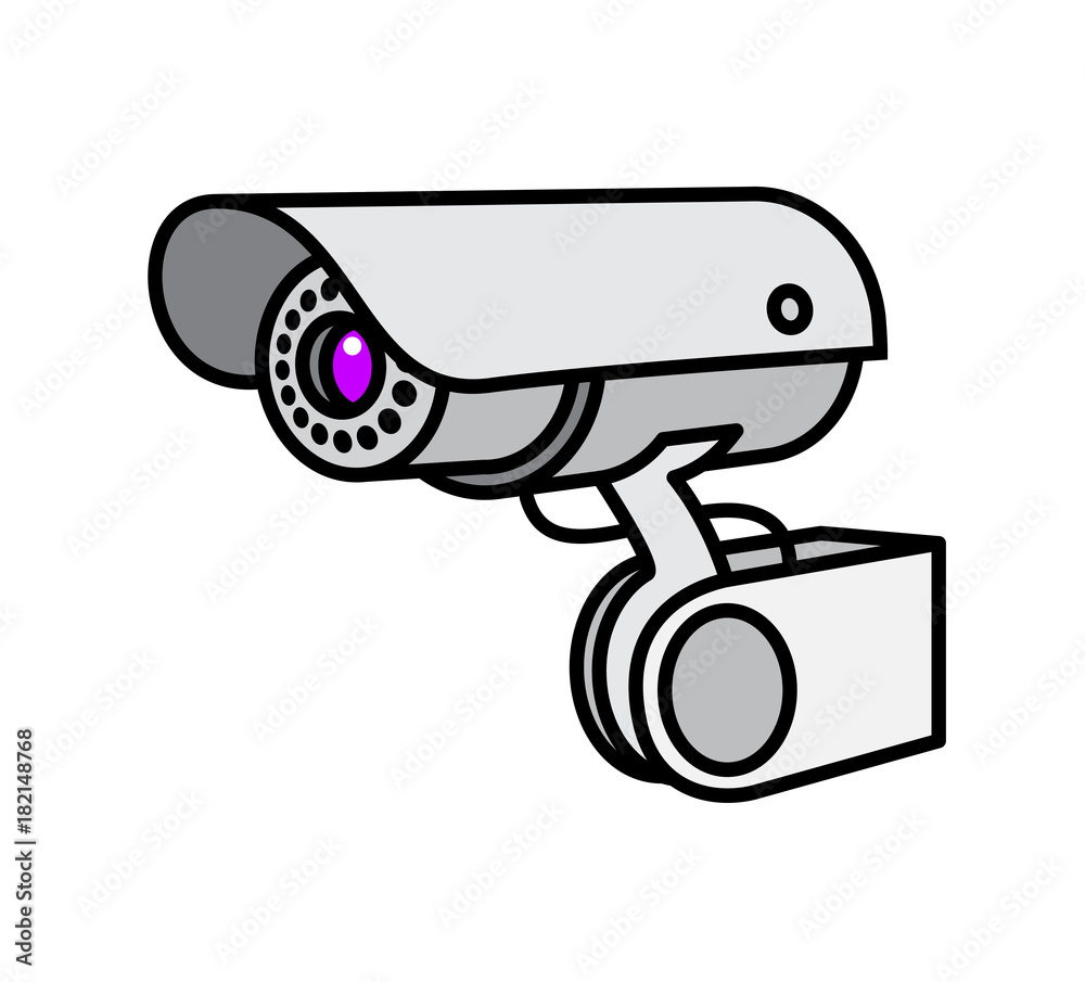 Security Camera. Vector Illustration Of A Surveillance Camera. Security Camera. Vector Illustration Of A Surveillance Camera.
