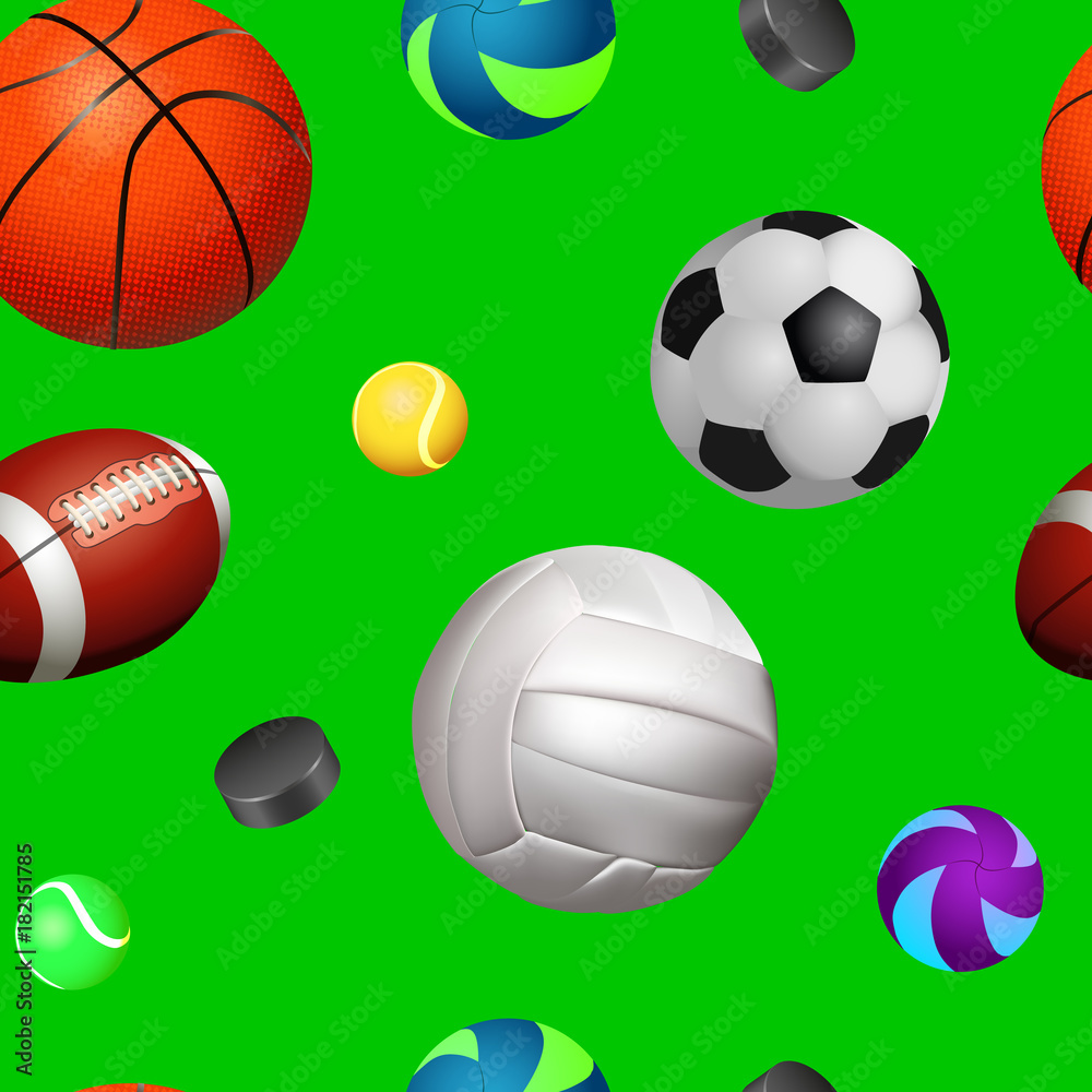 balls set sports seamless texture, pattern balls set sports seamless texture, pattern