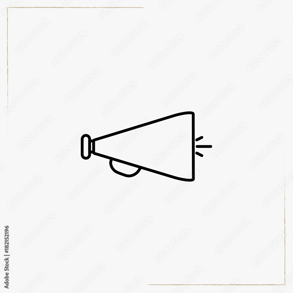 loudspeaker line icon loudspeaker line icon
