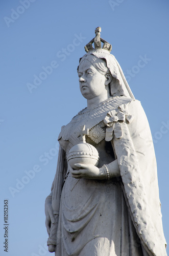 Fotografie, Obraz Detail of Stone Statue of Queen Victoria