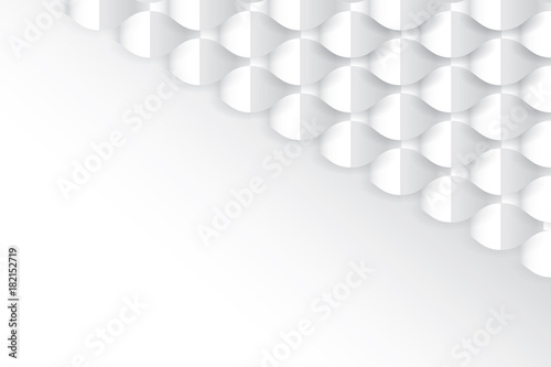 White abstract geometric background. Vector illustration