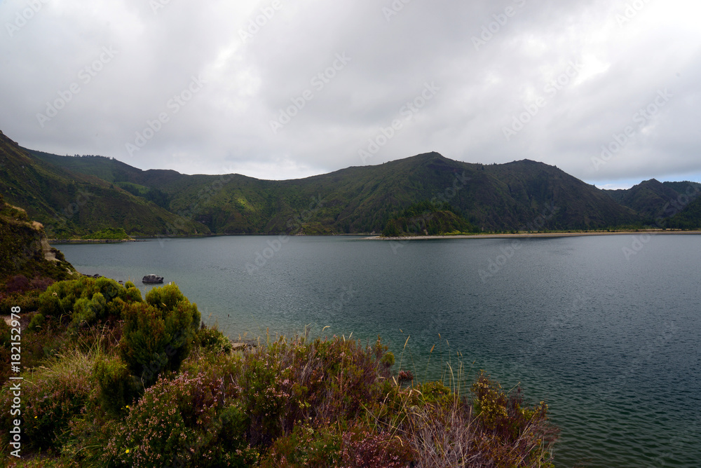 Lagoa do Fogo (crater lake) on azores