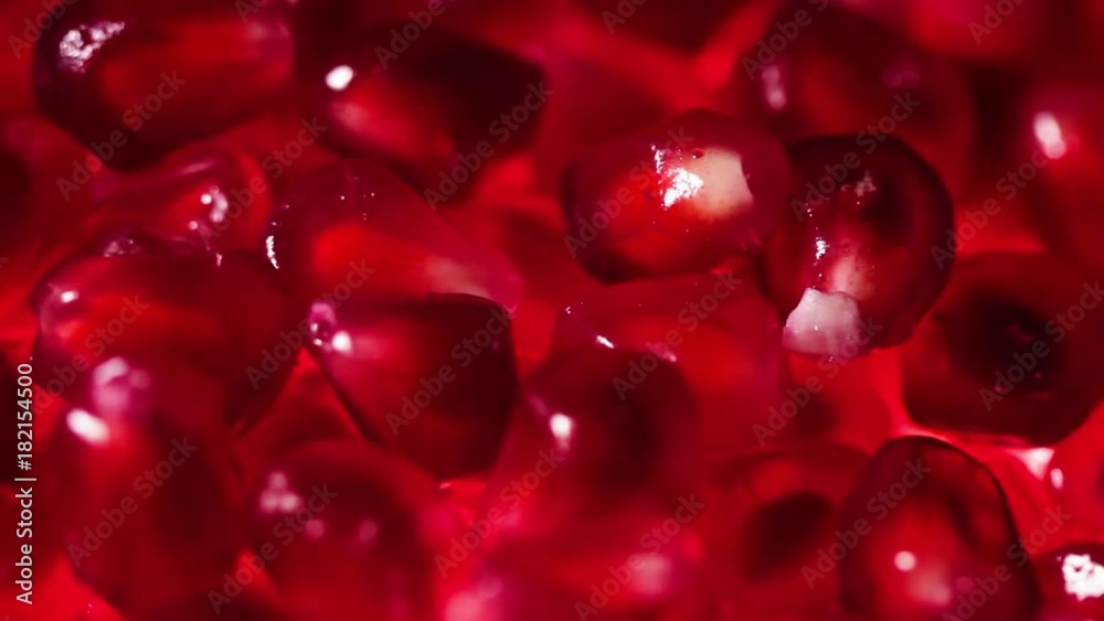 Fresh Red Pomegranate Seeds Close Up Macro Fresh Red Pomegranate Seeds Close Up Macro