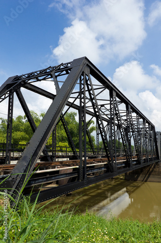 structure of metal railway bridge,Old railway bridge