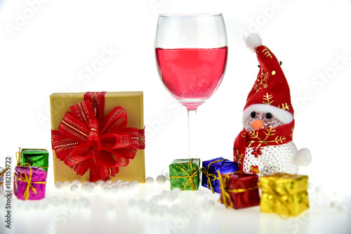 Christmas and Happy new year concept with gift boxes and christmas festive decorations. Happy time in long weekend Holiday