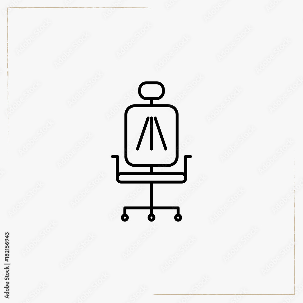 office chair line icon
