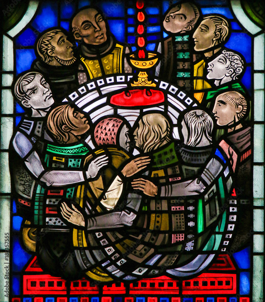 Stained Glass in Worms - Holy Communion