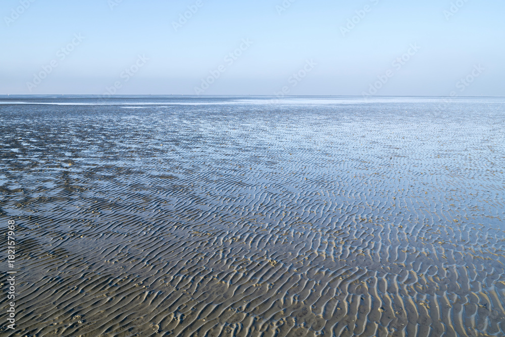 Fototapeta premium Nationalpark Niedersächsisches Wattenmeer bei Cuxhaven