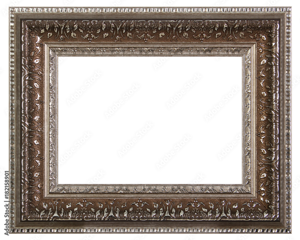 Fototapeta premium Antique frame isolated on white background